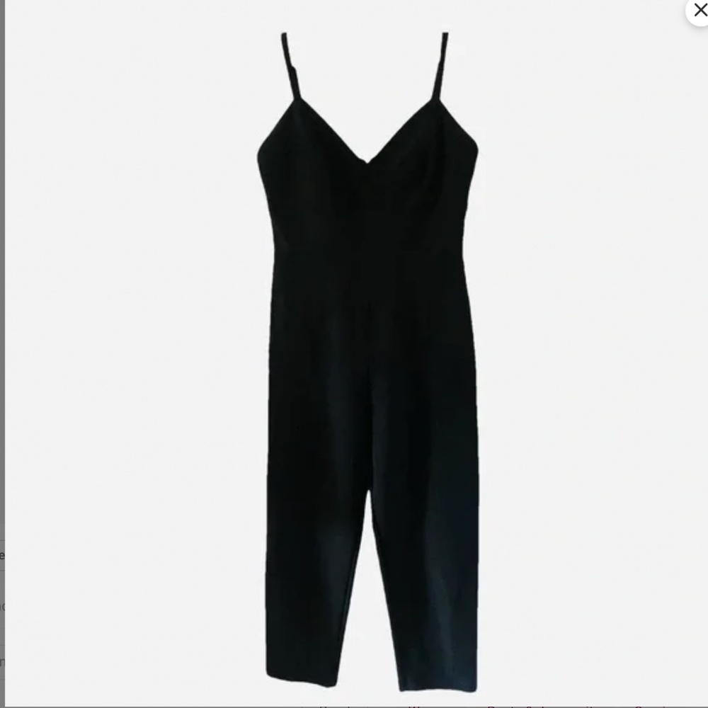 RARE CHANEL VINTAGE 97P CC BLACK BODYCON JUMPER ROMPER  40